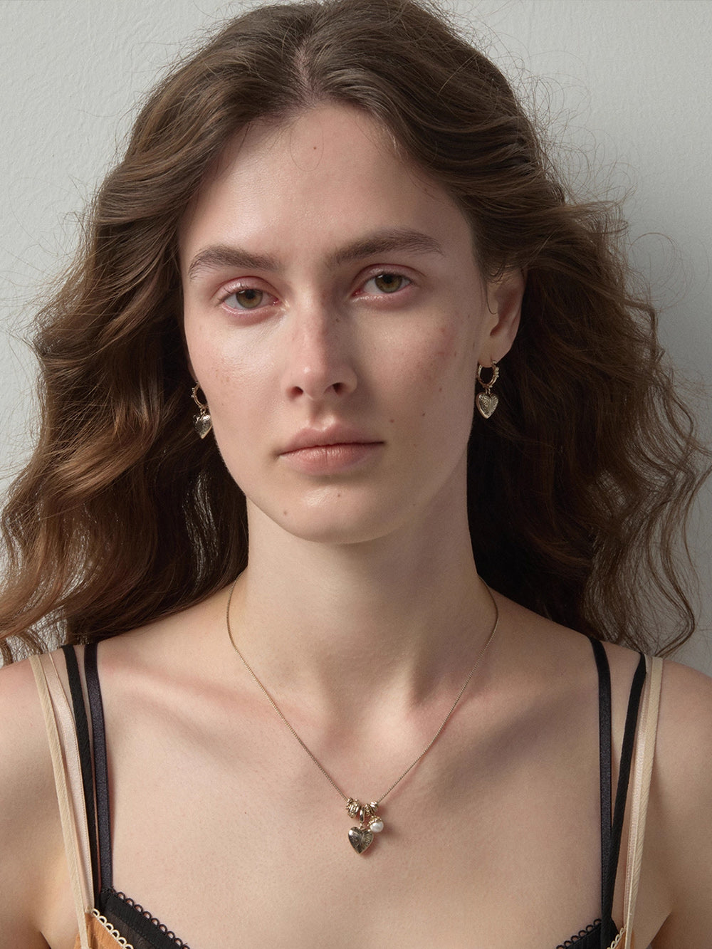 MUKTANK×SUN HUNTER Carved Broken Heart Pendant Necklace