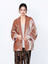 MUKZIN“Capsule Collection”Light Luxury Beaded Velvet Loose Fit Coat