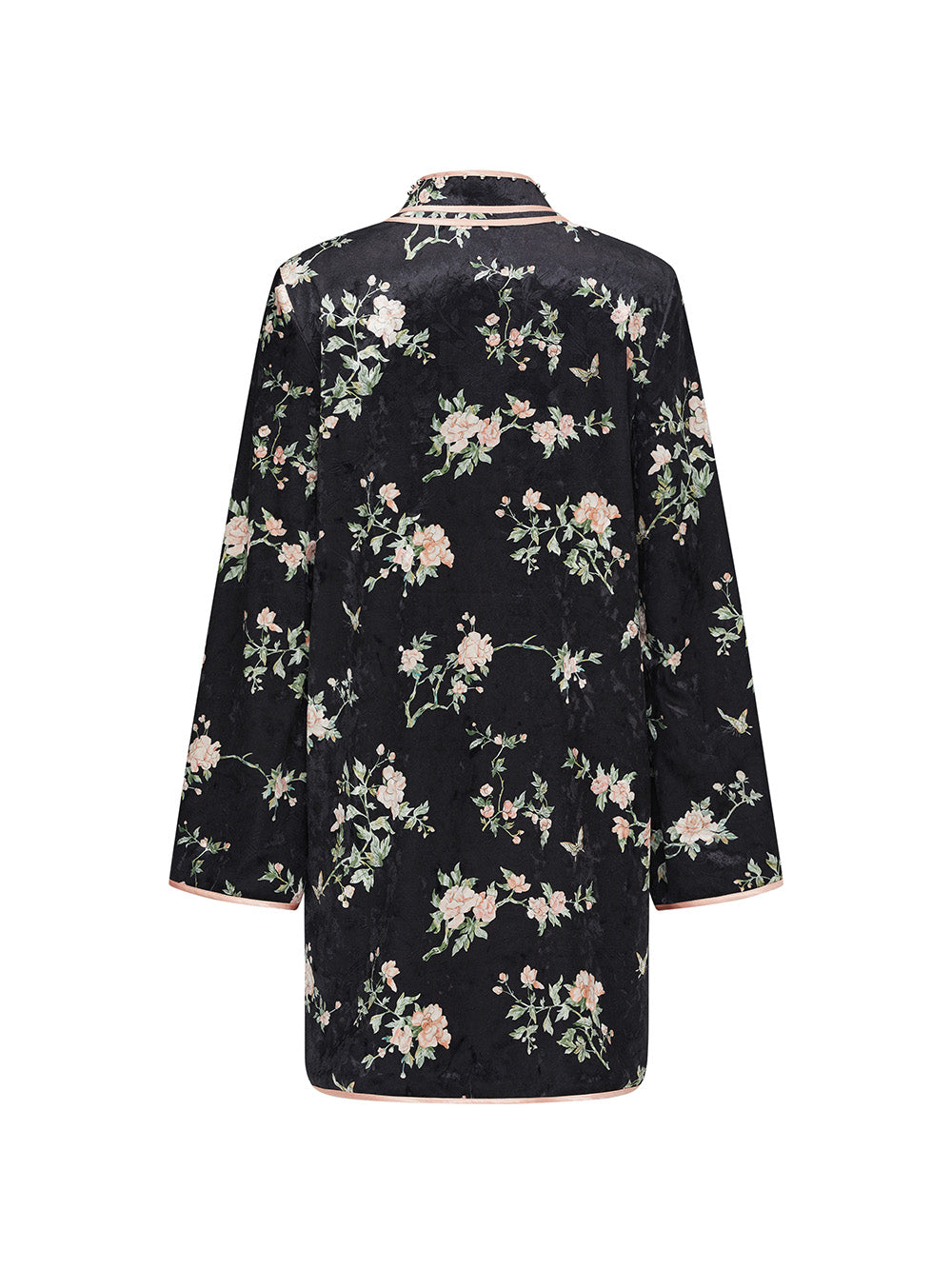 MUKZIN Linglong "Yuhuan" Chinese Velvet Cape Cheongsam Dress