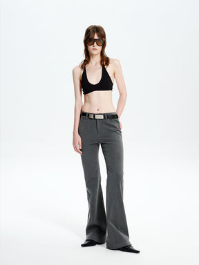 MUKTANK×MODULER Slim-Fit Flared Dress Pants