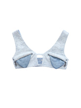 MUKTANK x COOLOTHES Float Away Dangling Denim Wide Shoulder Strap Short Vest Crop Top