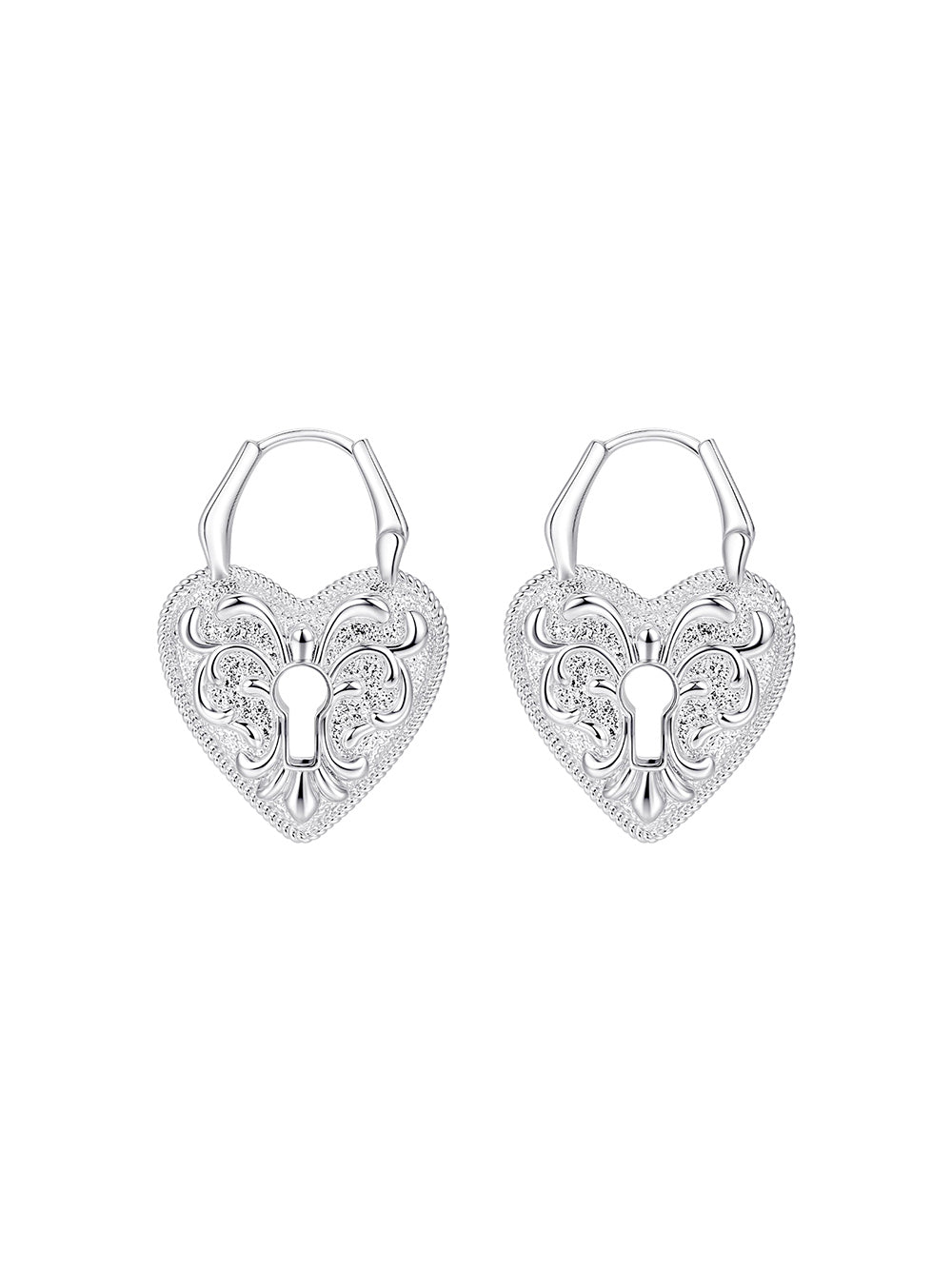MUKTANK×SUN HUNTER Heart Embossed Ear Cuffs