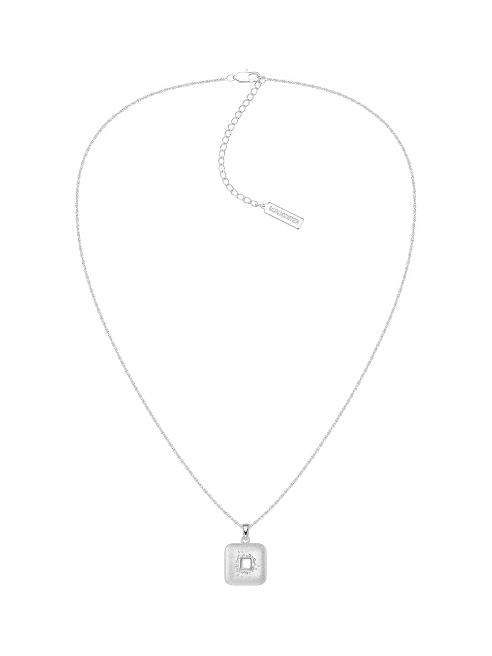MUKTANK×SUN HUNTER Square Brushed Necklace