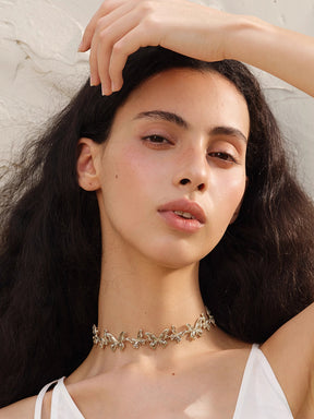 MUKTANK×SUN HUNTER “Emergence”Exquisitely Crafted Lace Butterfly Necklace