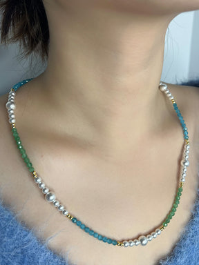 MUKTANK Blue Sea and Sky Necklace