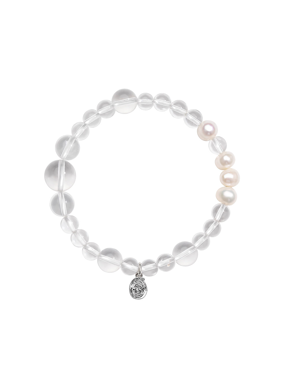 MUKTANK×SUN HUNTER“Fleeting Light”Formless Crystal & Pearl Bracelet
