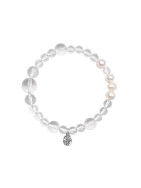 MUKTANK×SUN HUNTER“Fleeting Light”Formless Crystal & Pearl Bracelet