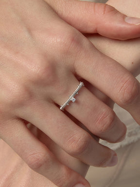 MUKTANK×SUN HUNTER Wire-Wrapped Beaded Ring - S925 Silver