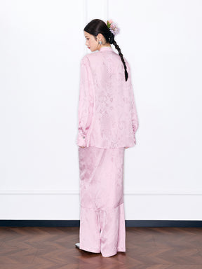 MUKZIN“Night Ballad of Chang'an”Warm color palette Embroidered Chinese-style Jacket | Tang Dynasty Inspired Cheongsam Top