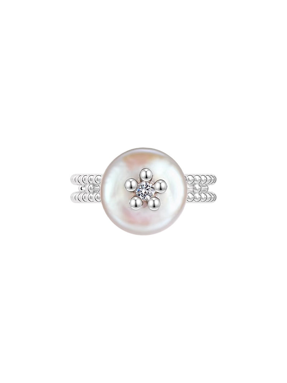 MUKTANK x SUN HUNTER Round Freshwater Pearl Ring