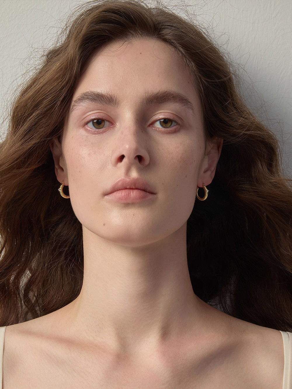 MUKTANK×SUN HUNTER Small-Sized Brushed Huggie Earrings