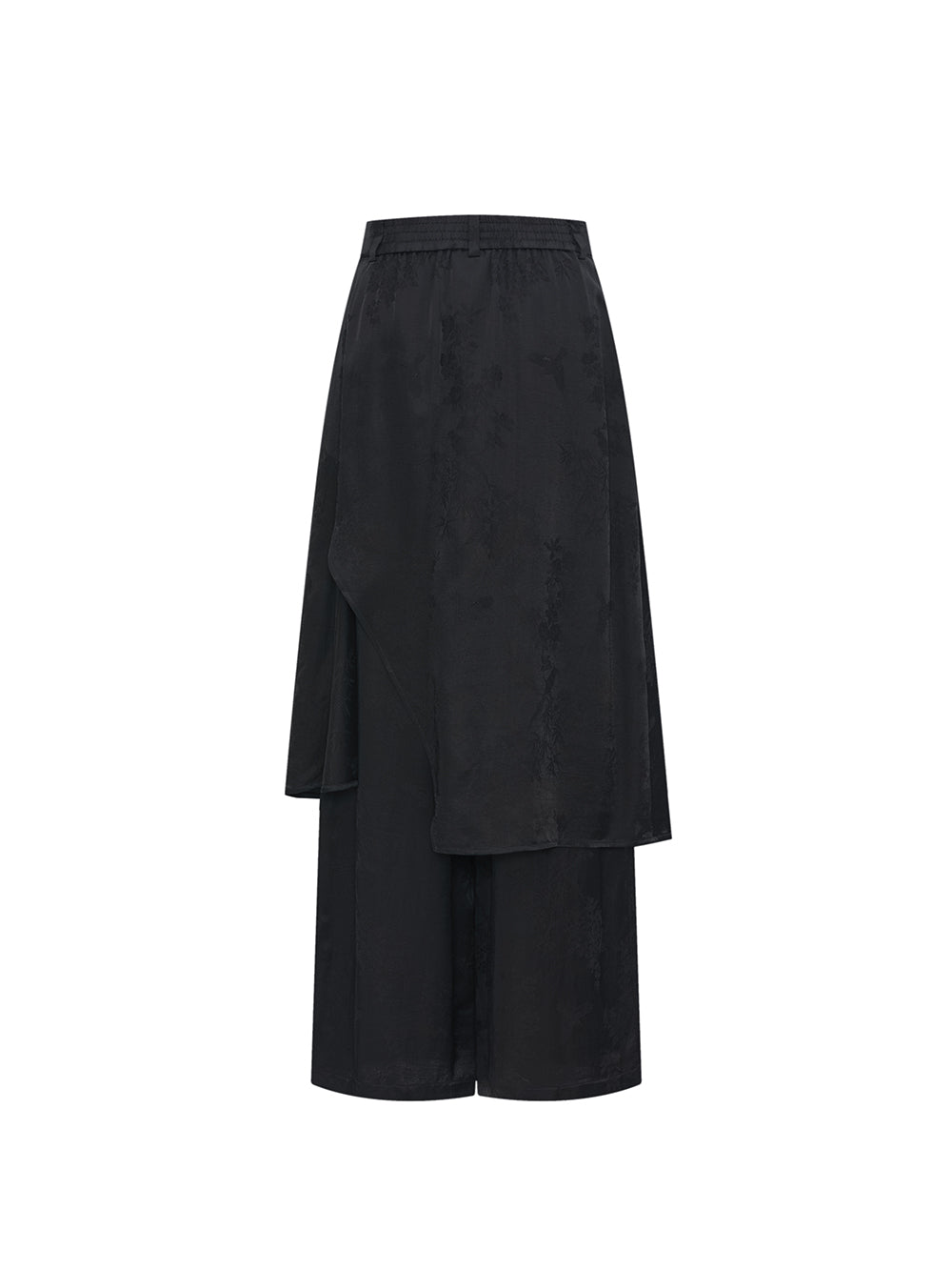 MUKZIN SpringPrelude “Peacock Feather” New Chinese Style Fake Two-piece Wide Leg Trousers Spring Summer