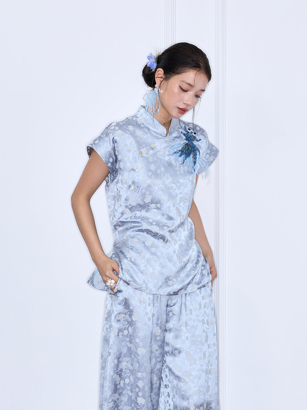 MUKZIN "Night Ballad of Chang'an" Golden Fortune Chinese Style Embroidered Set Top