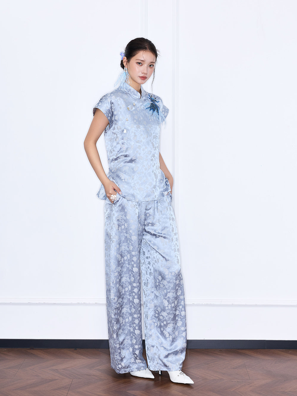 MUKZIN "Night Ballad of Chang'an" Golden Fortune Chinese Style Embroidered Set Top