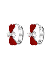 MUKTANK×SUN HUNTER Velvet Heart Bow Ear Cuffs