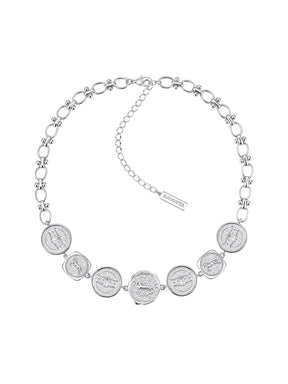 MUKTANK×SUN HUNTER Iris Pegasus Coin Choker
