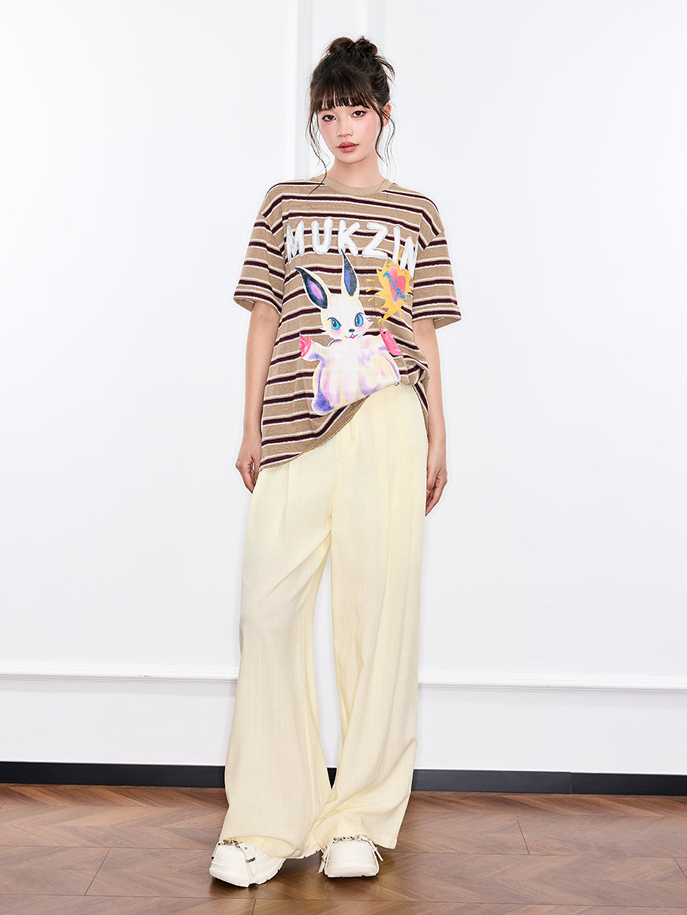 MUKZIN “Ode to the New Summer”Light Yellow New Chinese-style Trousers