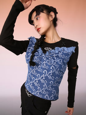 MUKZIN Chinese-style Chic Retro Bow Top