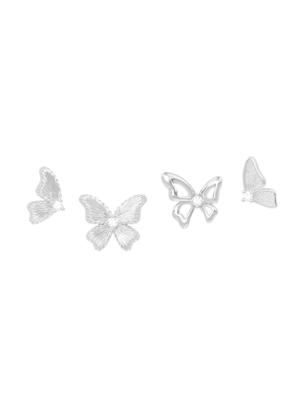 MUKTANK×SUN HUNTER “Emergence”Lace Butterfly Set Earrings