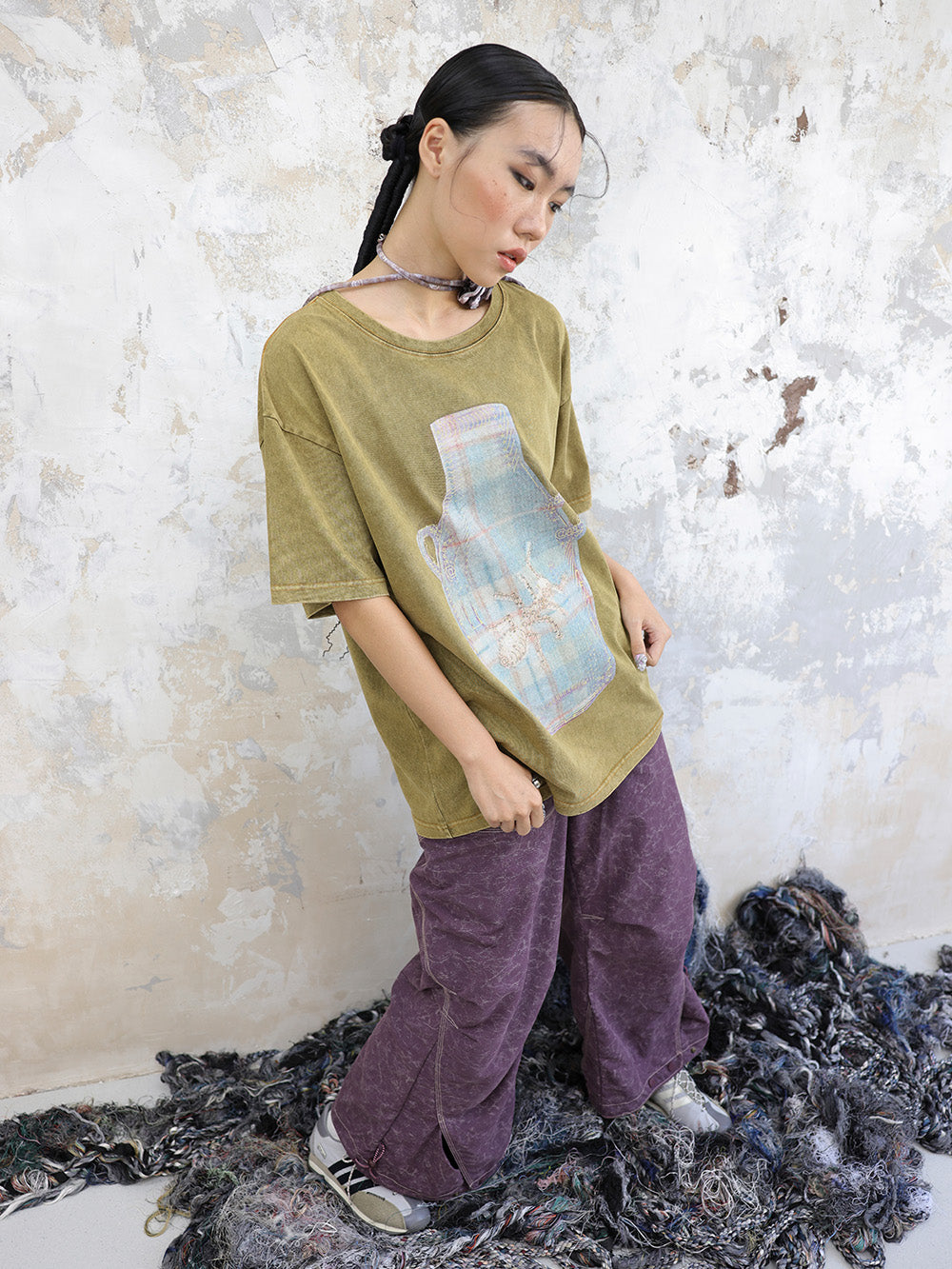 MUKTANK × COOLOTHES Retro Print Short Sleeves