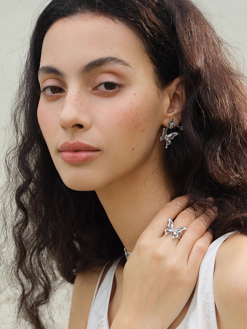 MUKTANK×SUN HUNTER “Emergence”Lace Butterfly Ring