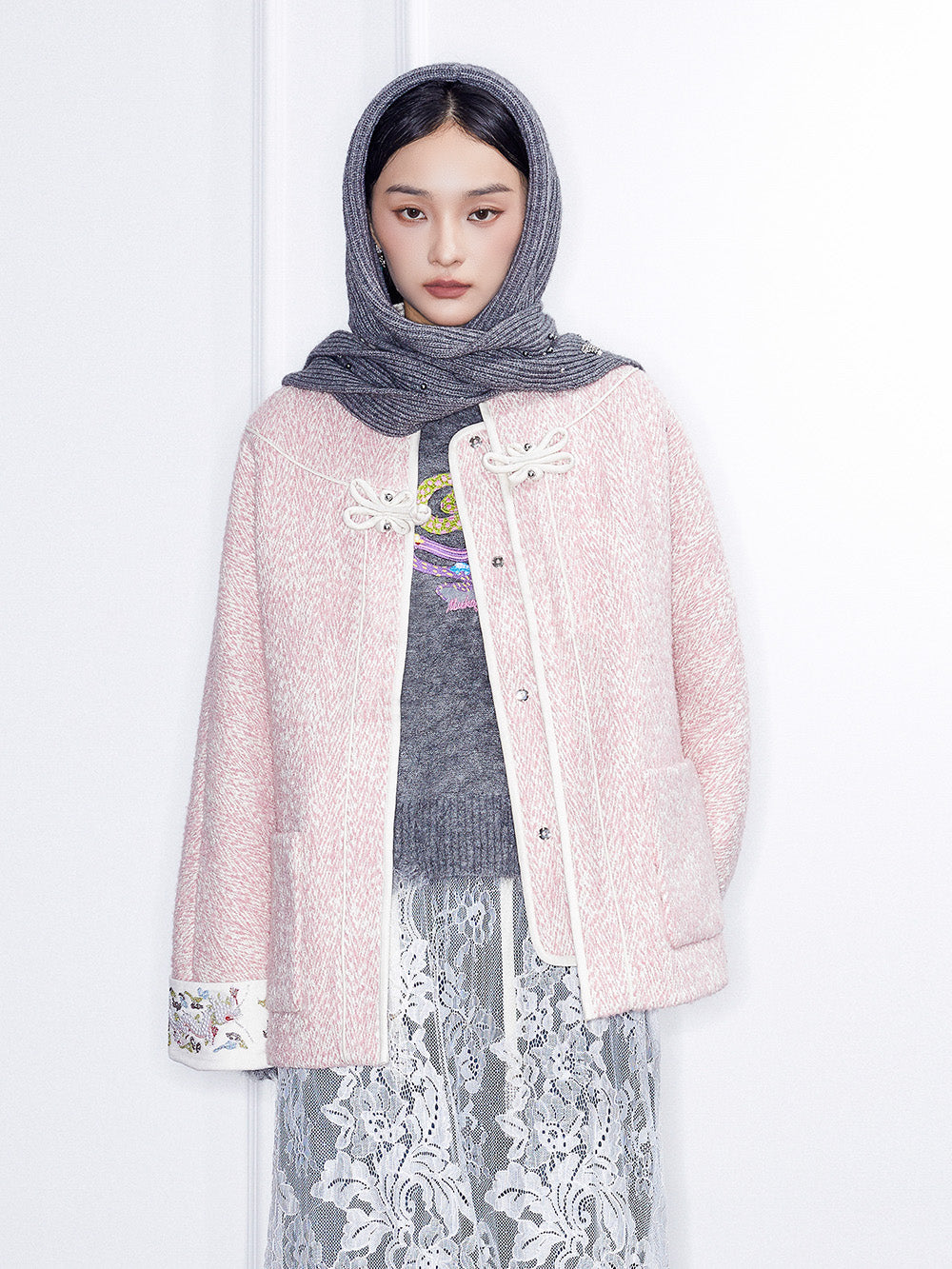 MUKZIN  Linglong "Flower Snake." Chinese-style Herringbone Chanel Jacket