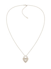 MUKTANK×SUN HUNTER Long Vintage Embossed Heart Necklace