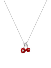 MUKTANK×SUN HUNTER Velvet Cherry Necklace with Petals
