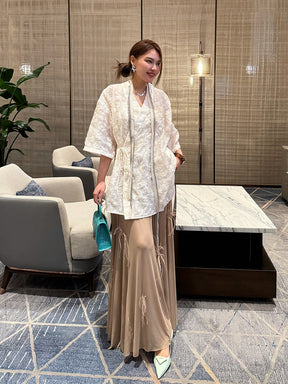 Mukzin“Capsule Collection”New Chinese-Style Elegant Goddess Long Half Skirt