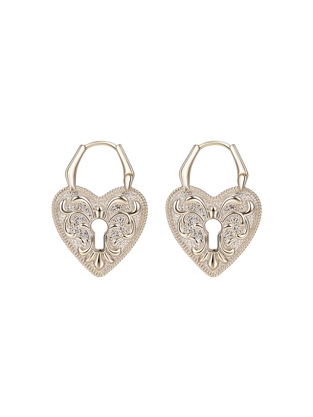 MUKTANK×SUN HUNTER Heart Embossed Ear Cuffs