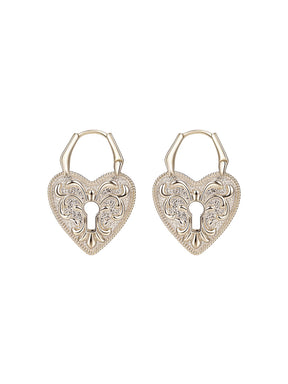 MUKTANK×SUN HUNTER Heart Embossed Ear Cuffs