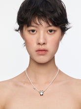 MUKTANK×SUN HUNTER Full Faux Pearl Necklace with Suspender Panda