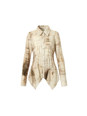 MUKTANK×LOUMUTAKU Top of Khaki Tie-dye Suit
