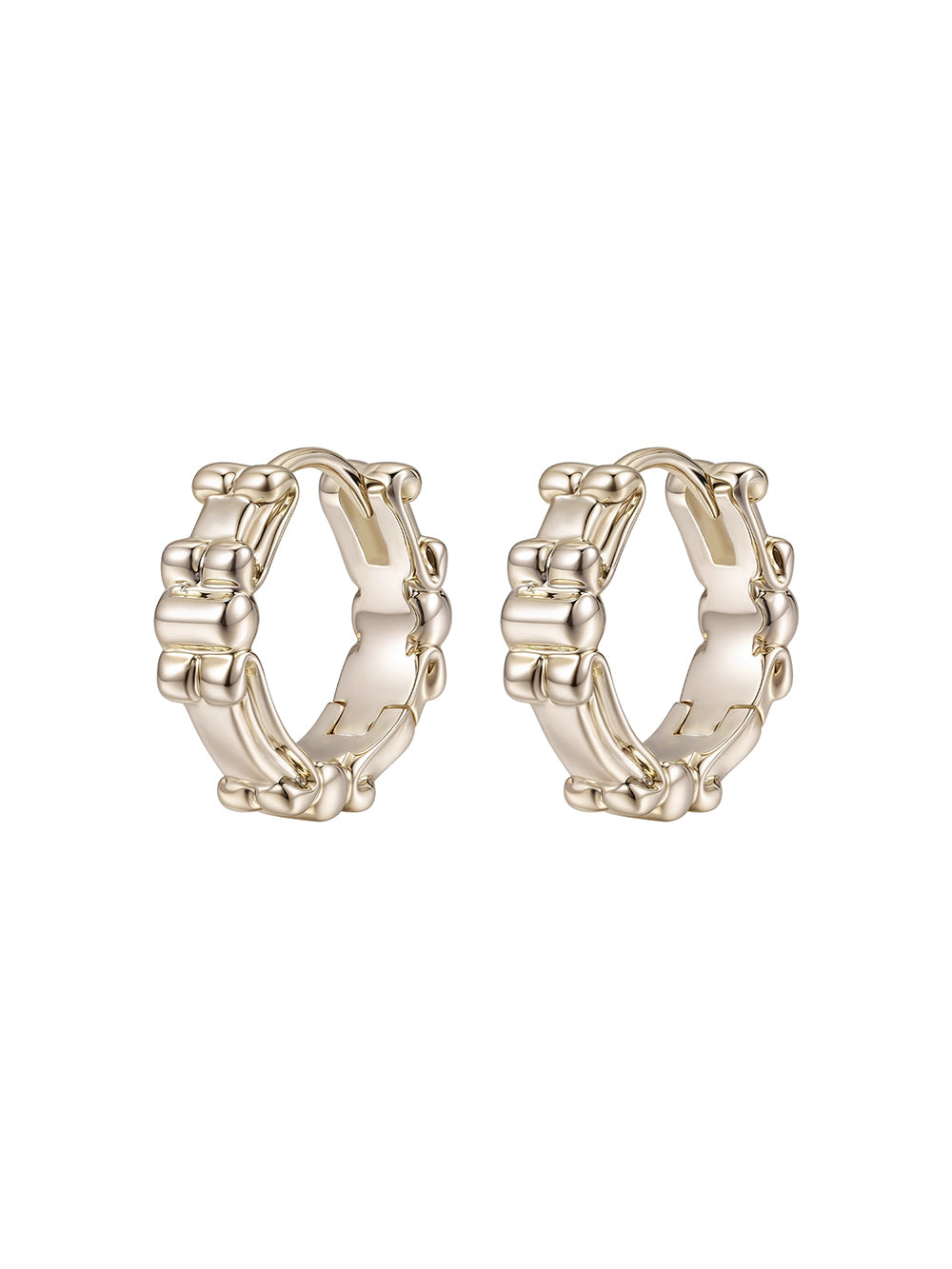 MUKTANK×SUN HUNTER Iris Flower Embossed Ear Cuffs