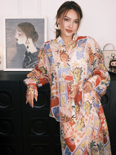 MUKZIN“Capsule Collection”Eye - Catching and Versatile Loose Long - Sleeve Shirt with Abstract Figure Prints