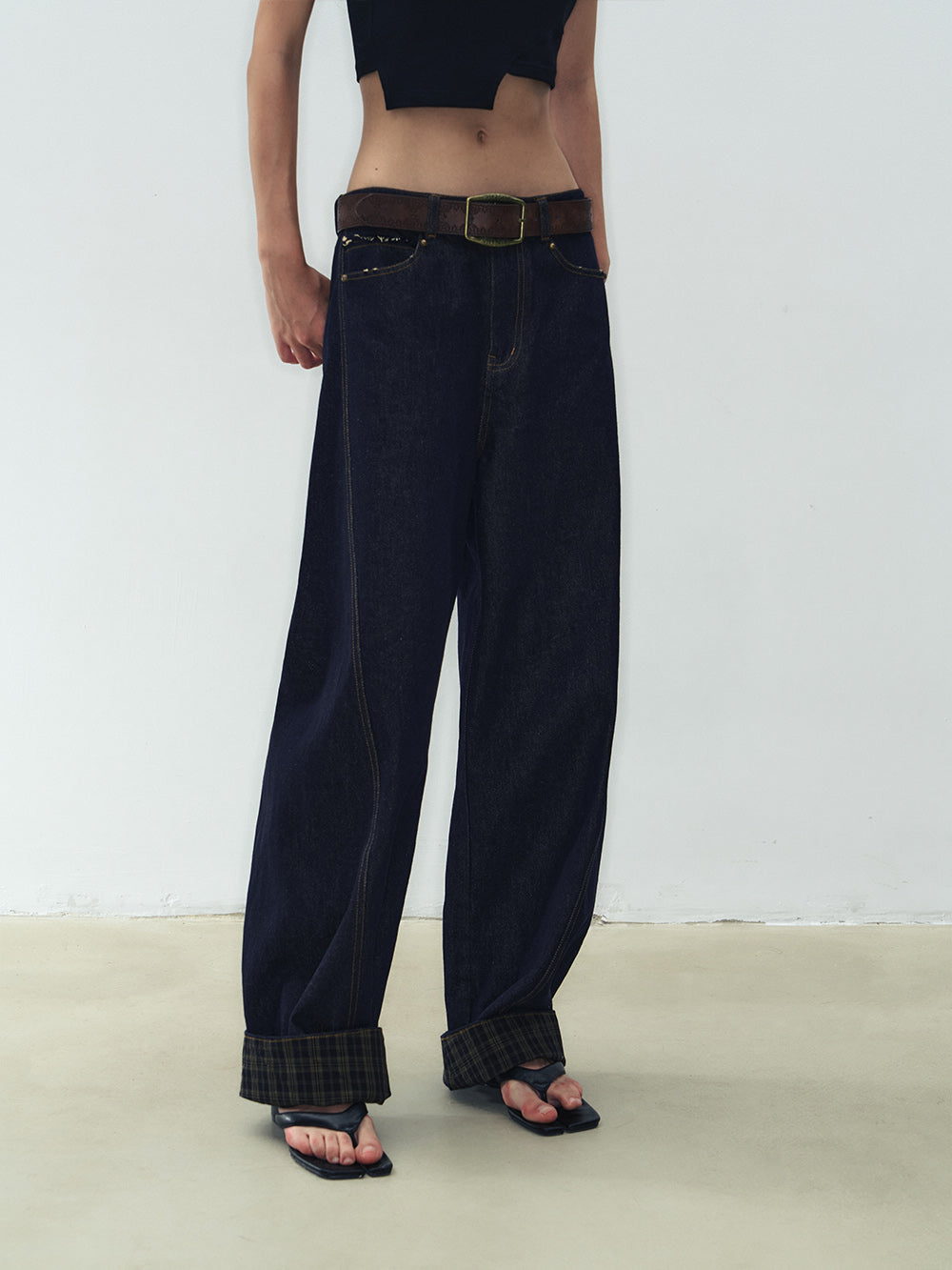 MUKTANK X WESAME Spliced Sickle Pants