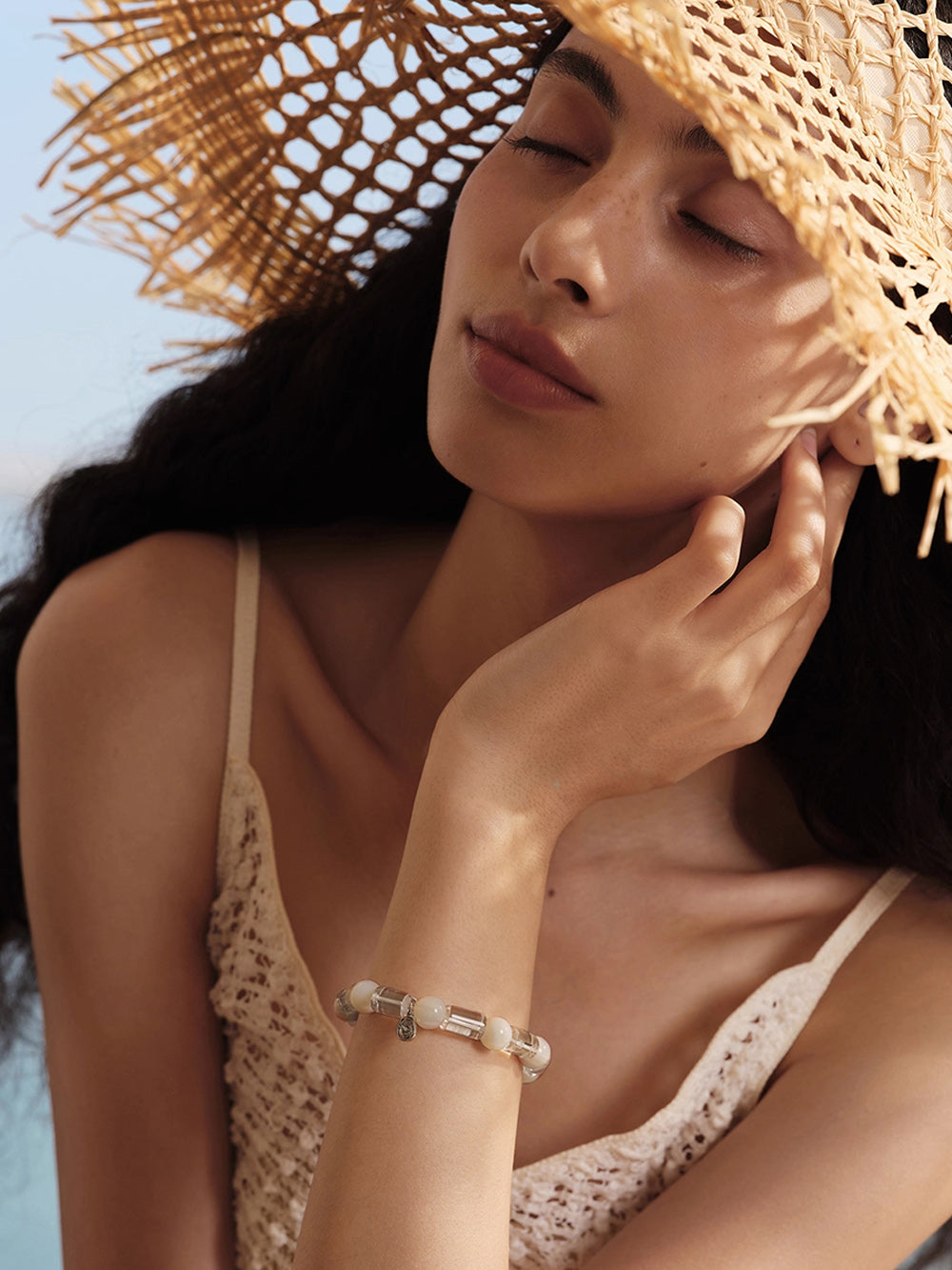 MUKTANK×SUN HUNTER“Fleeting Light”Mermaid's Tear Crystal Bracelet