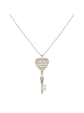 MUKTANK×SUN HUNTER Heart Embossed Key Medium-length Chain Necklace