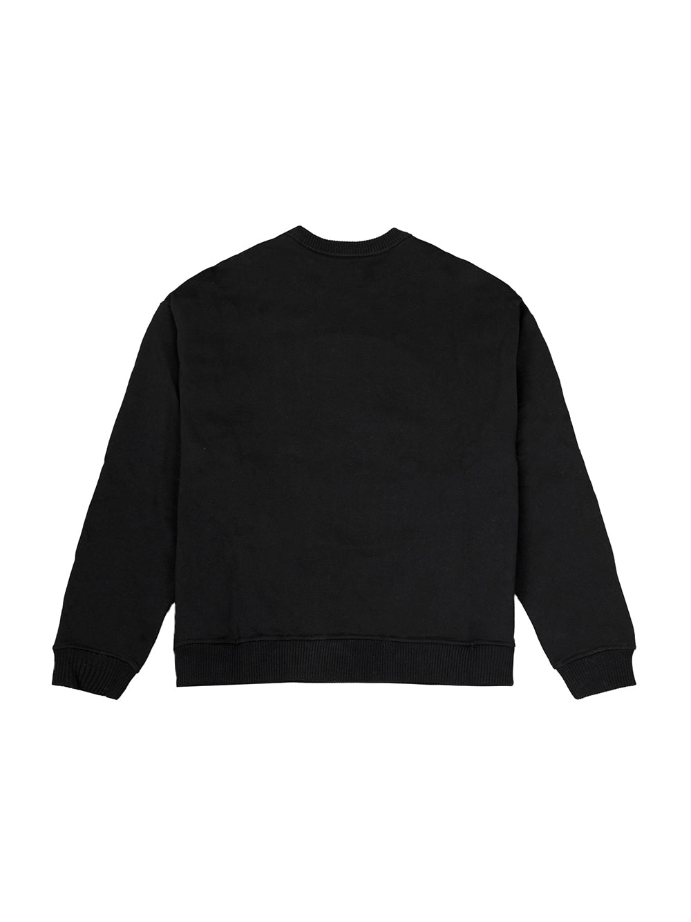 MUKTANK X LASTLAZY Hollow - out Round - neck Street - style Creative “Happy Big Hole”Long - sleeve sweatshirt