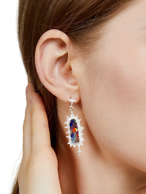 MUKTANK X QUANDO Starry Gate Silver Long Earrings