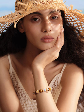 MUKTANK×SUN HUNTER“Fleeting Light”Sunset & Blue Ocean Bracelet