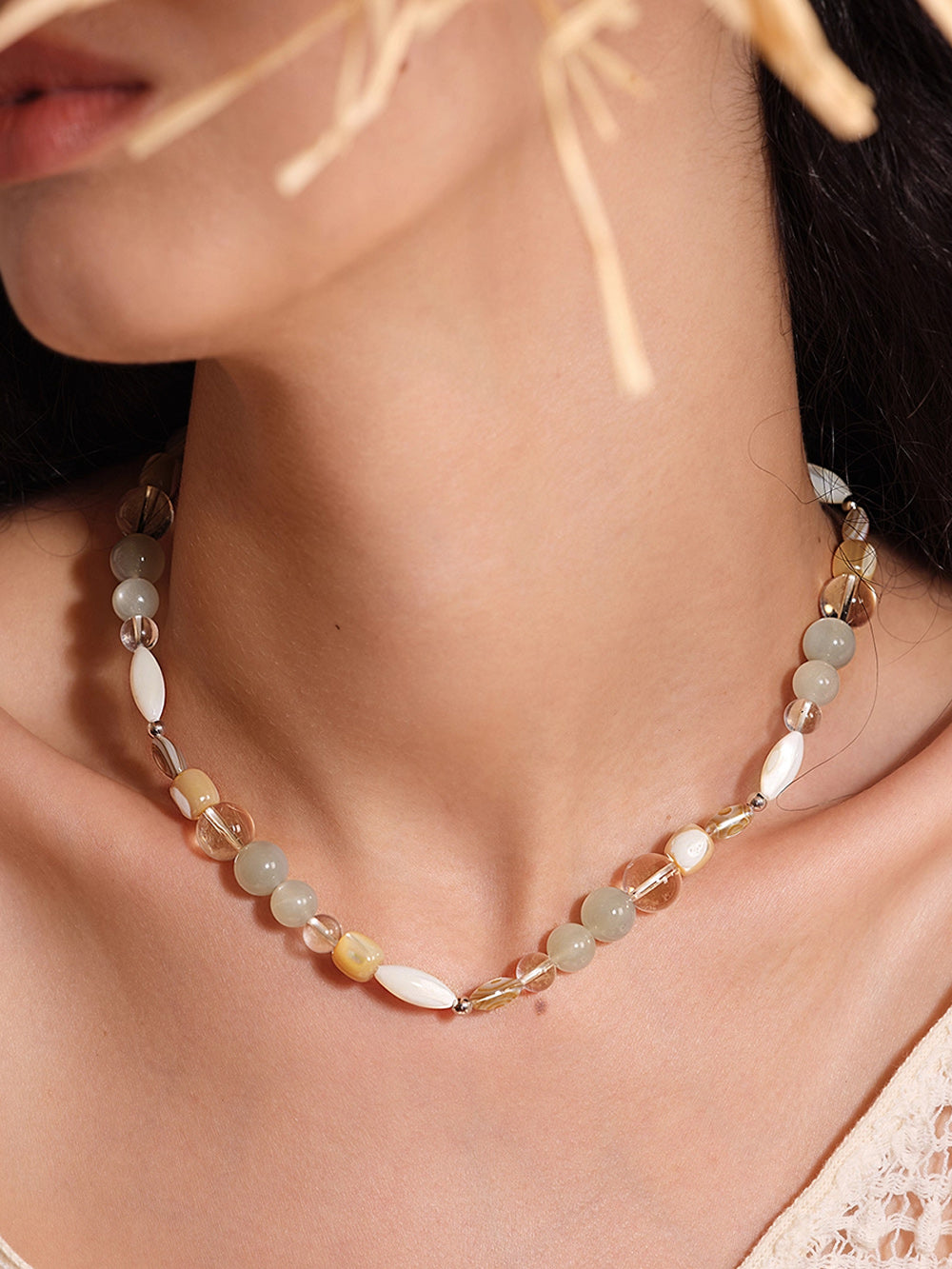 MUKTANK×SUN HUNTER“Fleeting Light”Aquamarine Crystal Bracelet (Copy)