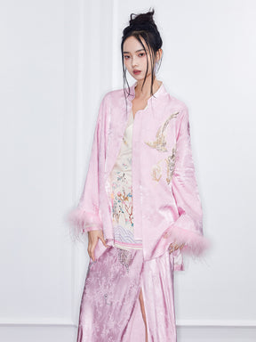 MUKZIN  Spring Prelude"Awakening Spring"Improved Jacquard Tang Suit Jacket