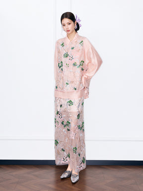 MUKZIN“Night Ballad of Chang'an”New Chinese Style Heavy-Embroidered Sequin Vest | Chinese Style Layered Waistcoat