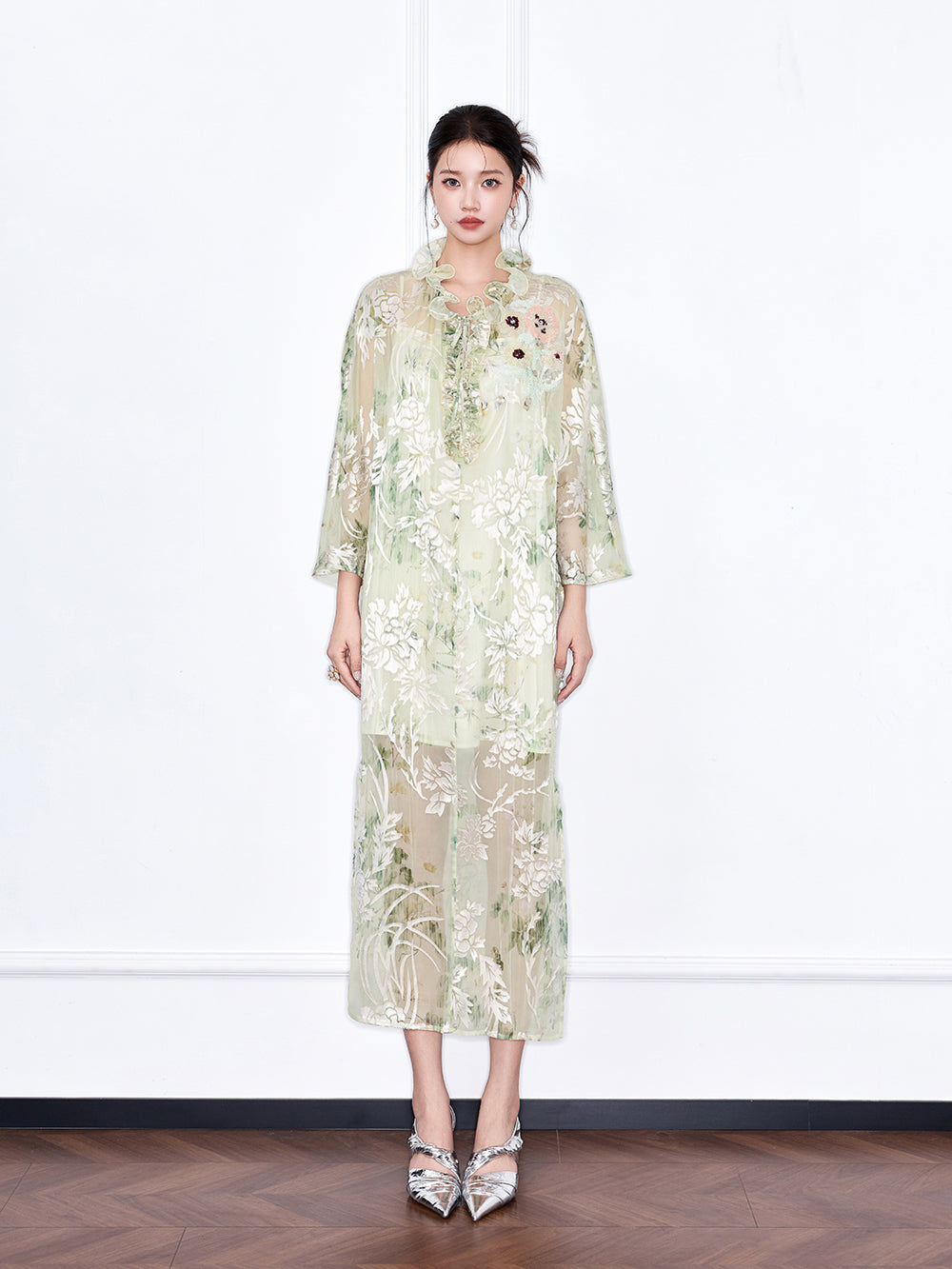 MUKZIN "Night Ballad of Chang'an" New Chinese Style Embroidered Lightweight Dress