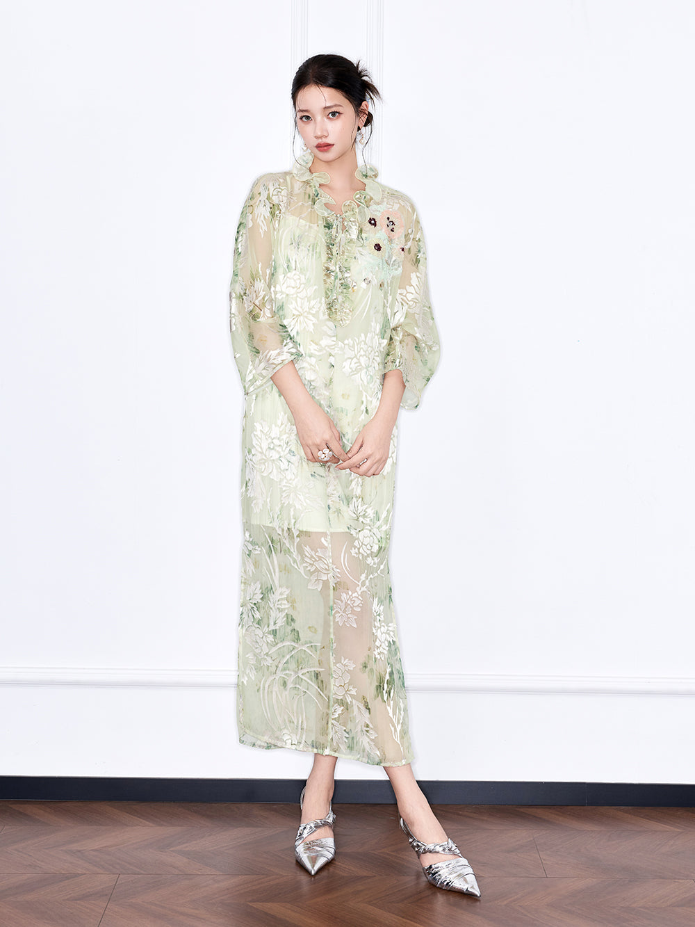 MUKZIN "Night Ballad of Chang'an" New Chinese Style Embroidered Lightweight Dress