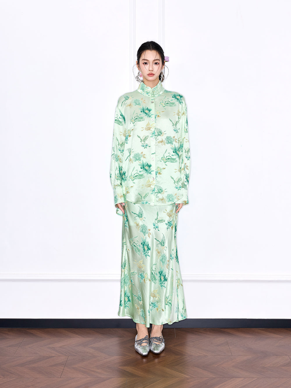 MUKZIN "Capsule Collection" Designer New Chinese Style Mulberry Silk Suit Top