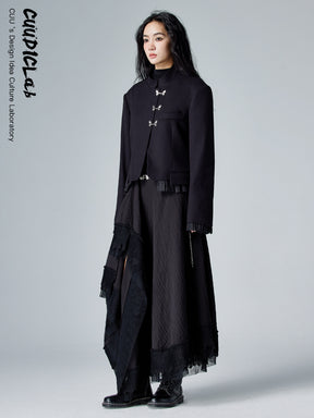 MUKTANK × CUUDICLAB Fake Two-piece New Chinese Style Suit