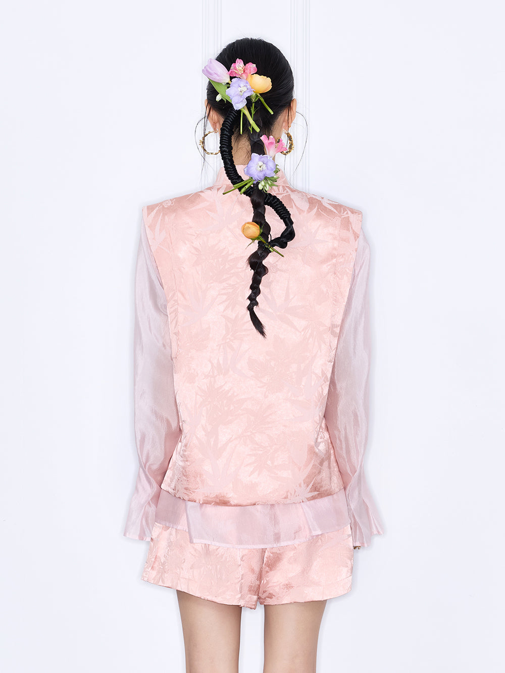 MUKZIN "Capsule Collection" Unique Designer Chinese Style Jacquard Embroidery Set Waistcoat
