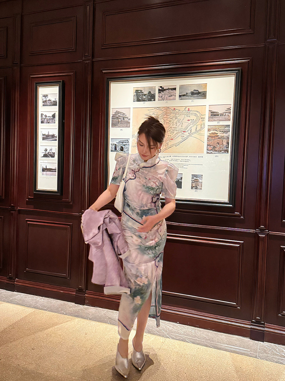Mukzin“Capsule Collection”New Chinese-Style Printed Short-Sleeved Shirt With A Turned-Up Collar
